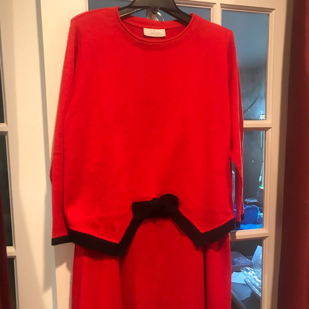Savior knit skirt set